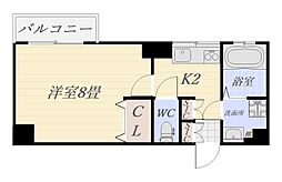 エスポワールM 1Kの間取図画像