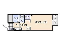 SWITCH 1Kの間取図画像