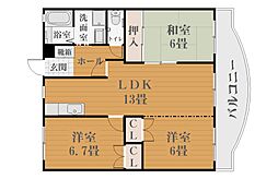 ラ・コンテ 3LDKの間取図画像