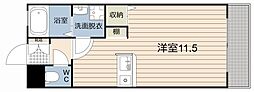フォレストヒルズ ワンルームの間取図画像