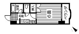 ヨーロピア高麗 1Kの間取図画像