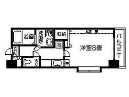 グレイス・ジニヤル 1Kの間取図画像