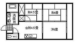 村田ハイツ 3階3Kの間取り