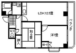 ベイサイドヒル内門 2LDKの間取図画像