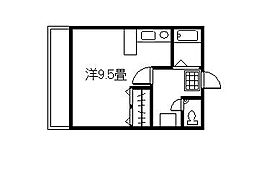 アーバン・リサ ワンルームの間取図画像