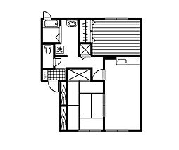 セジュール笑喜2 2LDKの間取図画像