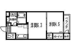 CasaCalvet2 2Kの間取図画像