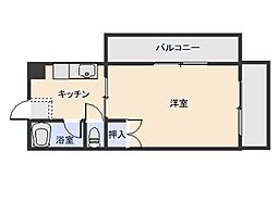 メゾン黒木 1Kの間取図画像