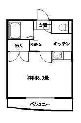 ルーチェS 1Kの間取図画像