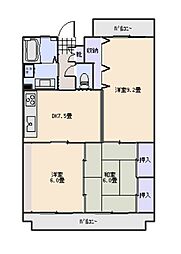 UPSTREAMM 3DKの間取図画像