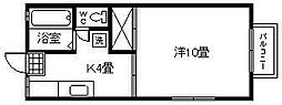 Flat06 1Kの間取図画像