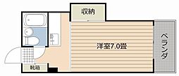 サン・リアン2 ワンルームの間取図画像