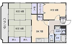 エトワール大戸 3DKの間取図画像