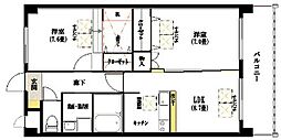 RENACEINSOUTHERNCROSS 2LDKの間取図画像