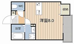 ヴィクトワール六番館 ワンルームの間取図画像