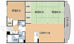 エクセル樋口 3LDKの間取図画像