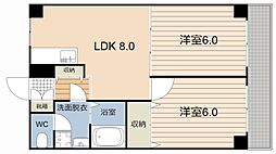 アヴェニールK 2LDKの間取図画像