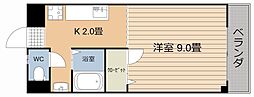 カンフォトとそ 1Kの間取図画像
