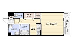 シャーロットタウン 1Kの間取図画像