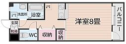 シャーロットタウン 1Kの間取図画像