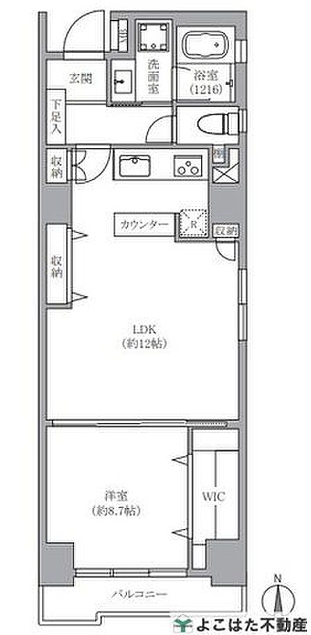 1LDK 間取り