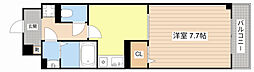 アヴニールタカラ 3階1Kの間取り