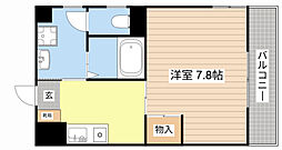 ABCヴィラ 1Kの間取図画像
