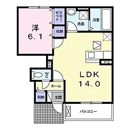 間取図画像 1LDK