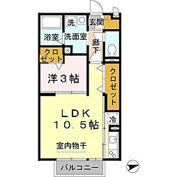 ファミール御池 1LDKの間取図画像