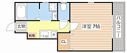 Mr.6 1Kの間取図画像