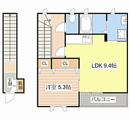 シャーメゾンルミエール 1LDKの間取図画像
