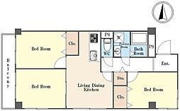 間取図画像 3LDK