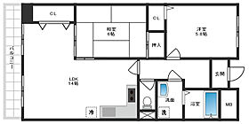 リアライズ高槻 403 ｜ 大阪府高槻市塚原1丁目5-1（賃貸マンション2LDK・4階・60.01㎡） その2