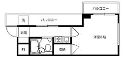 アンフィニィ島上 1Kの間取図画像