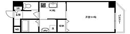 アイズスクエア 1Kの間取図画像