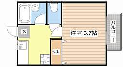 JR東海道・山陽本線 南彦根駅 3.1kmの賃貸アパート 1階1Kの間取り