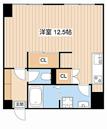 JR東海道・山陽本線 守山駅 徒歩8分の賃貸アパート 3階ワンルームの間取り