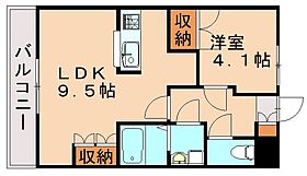 エバーラスティング輝A  ｜ 福岡県遠賀郡岡垣町野間2丁目（賃貸アパート1LDK・2階・36.00㎡） その2