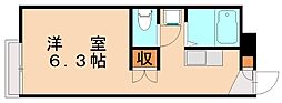 レオパレスフカサカ 1Kの間取図画像