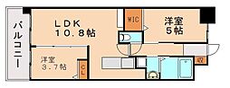 北九州市八幡西区樋口町マンション 2LDKの間取図画像