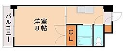 松井ビル 1Kの間取図画像