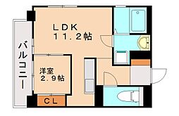 アベニュー黒崎 1LDKの間取図画像