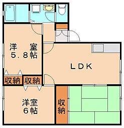 ハイツ新町 3LDKの間取図画像
