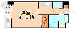 グランド・コスモ 1Kの間取図画像