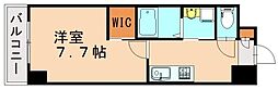 アベニュー黒崎レジデンス 1Kの間取図画像