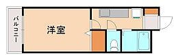 プレアール浅川台 1Kの間取図画像