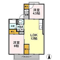 シティハウスれんげじ  ｜ 福岡県中間市岩瀬1丁目（賃貸アパート2LDK・2階・47.86㎡） その2