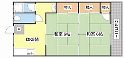 東陽コーポ 2DKの間取図画像