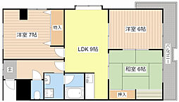 NaSu1本社ビル 3LDKの間取図画像