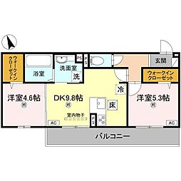 間取図画像 2DK